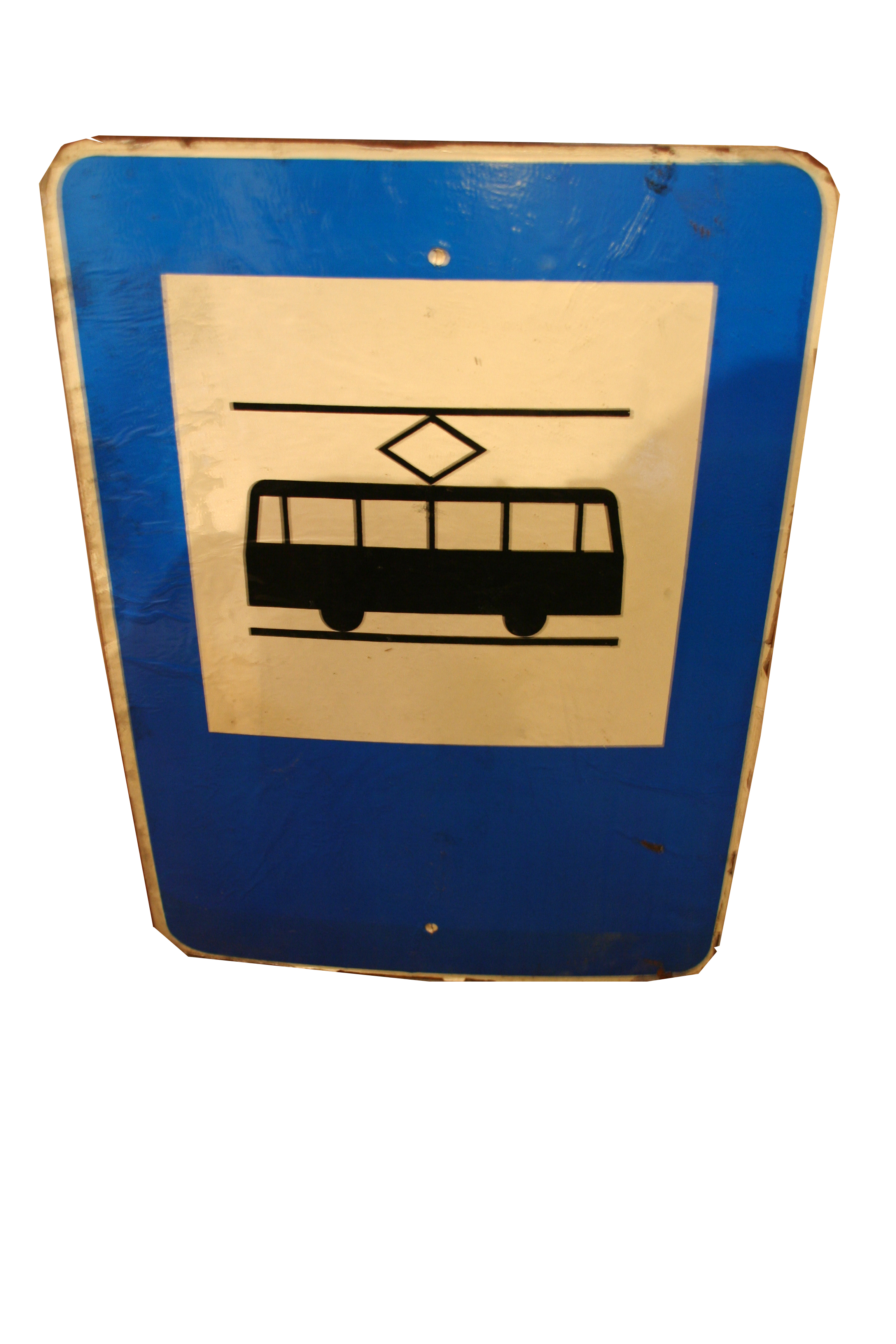 Original Strassenbahn- Schild 